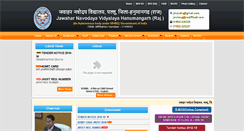 Desktop Screenshot of jnvhanumangarh.org