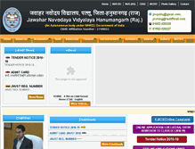 Tablet Screenshot of jnvhanumangarh.org